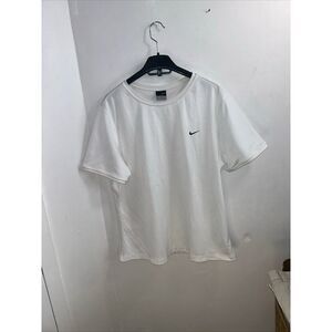 Woman Nike  Dri Fit 100% polyester All white T-shirt Sz XL